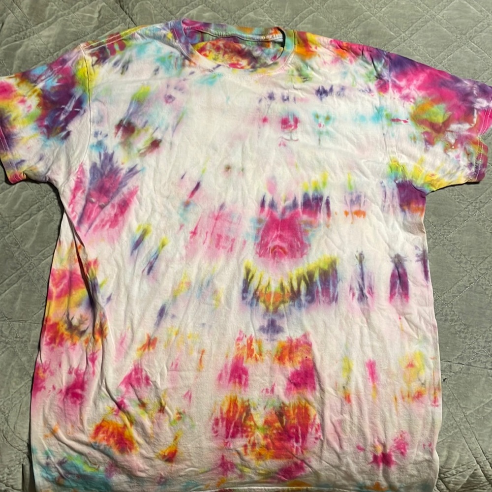 Hand dyed tie-dye t shirt